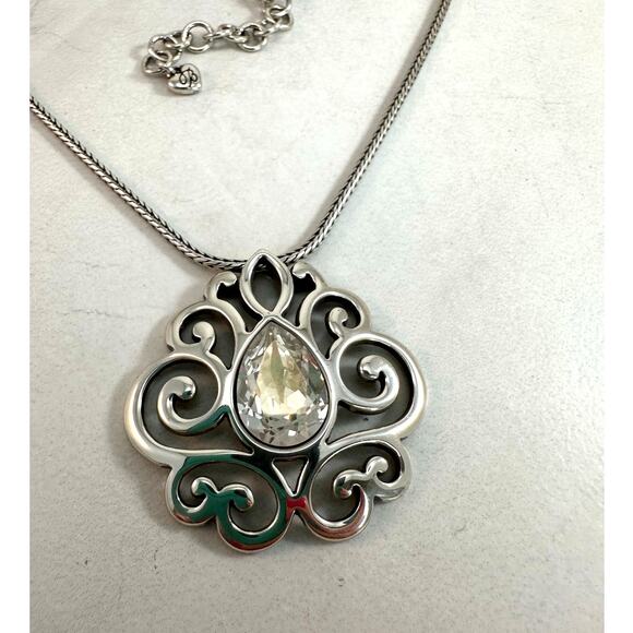 Brighton Geneva Swarovski Silver Toned Necklace - Picture 4 of 7